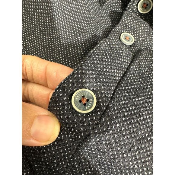 Ted Baker London Slim Fit Short Sleeve Button Up Shirt 2XL - Picture 4 of 10